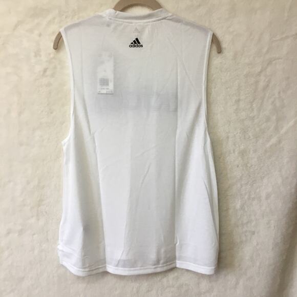 Adidas White & Black Dash Tank Top - Picture 5 of 8